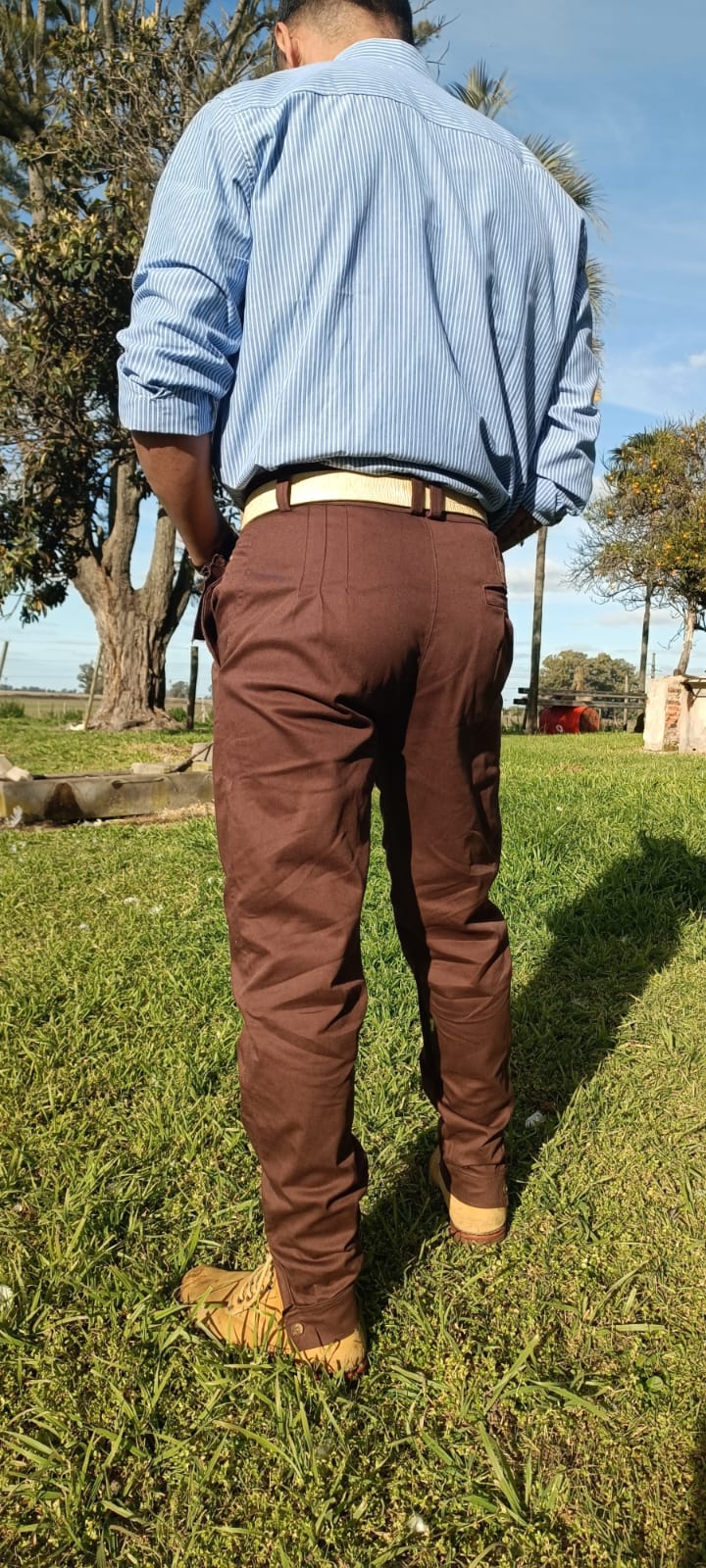Bombacha de Campo PEHUAL - color CHOCOLATE - Tiro Alto - Imagen 5