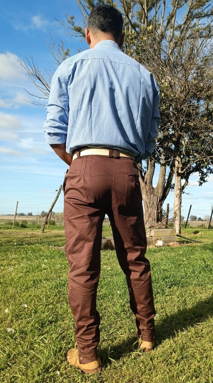 Bombacha de Campo PEHUAL - color CHOCOLATE - Tiro Alto - Imagen 4