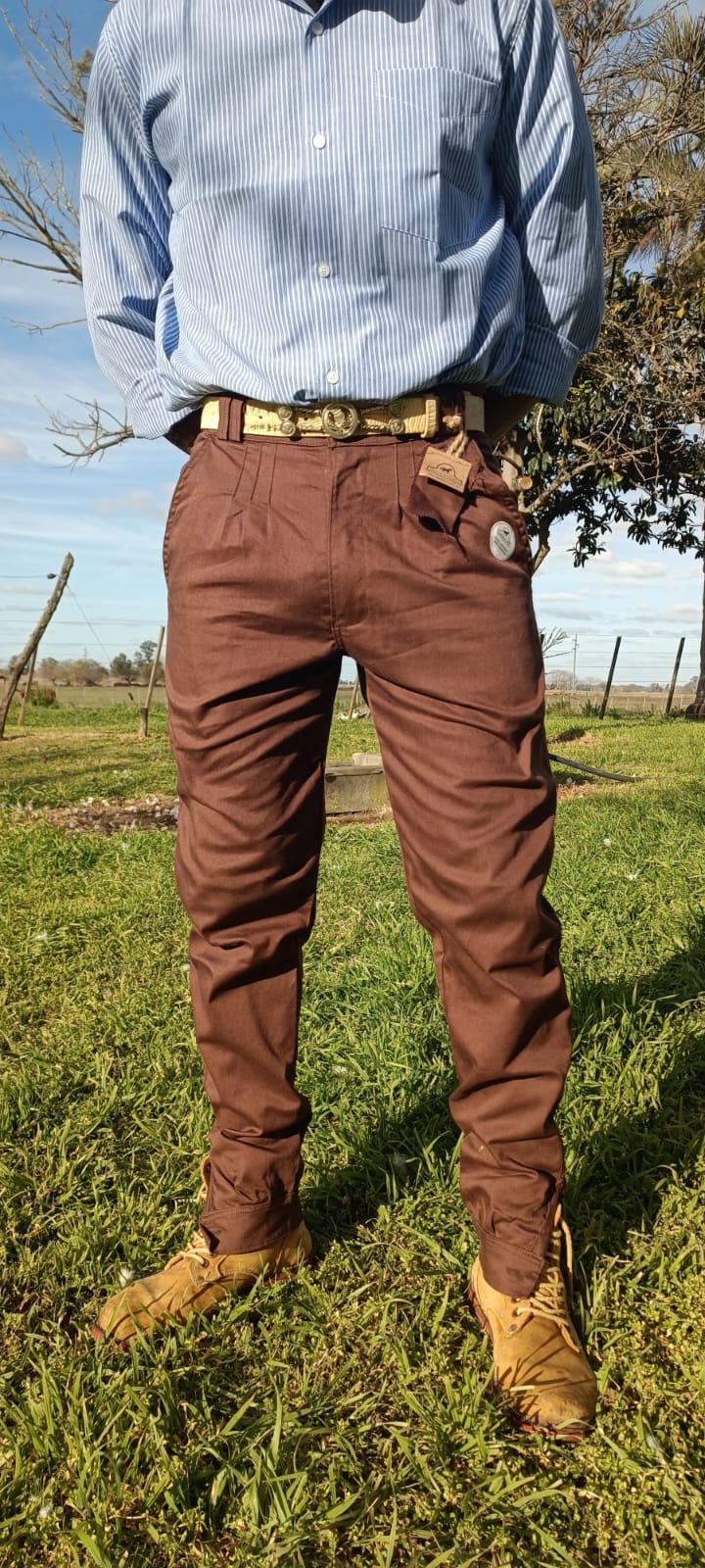 Bombacha de Campo PEHUAL - color CHOCOLATE - Tiro Alto - Imagen 7