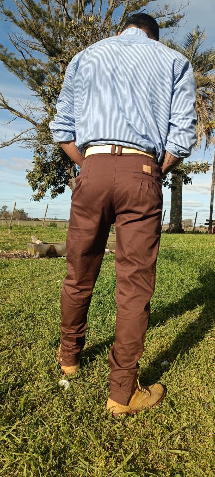 Bombacha de Campo PEHUAL - color CHOCOLATE - Tiro Alto - Imagen 6