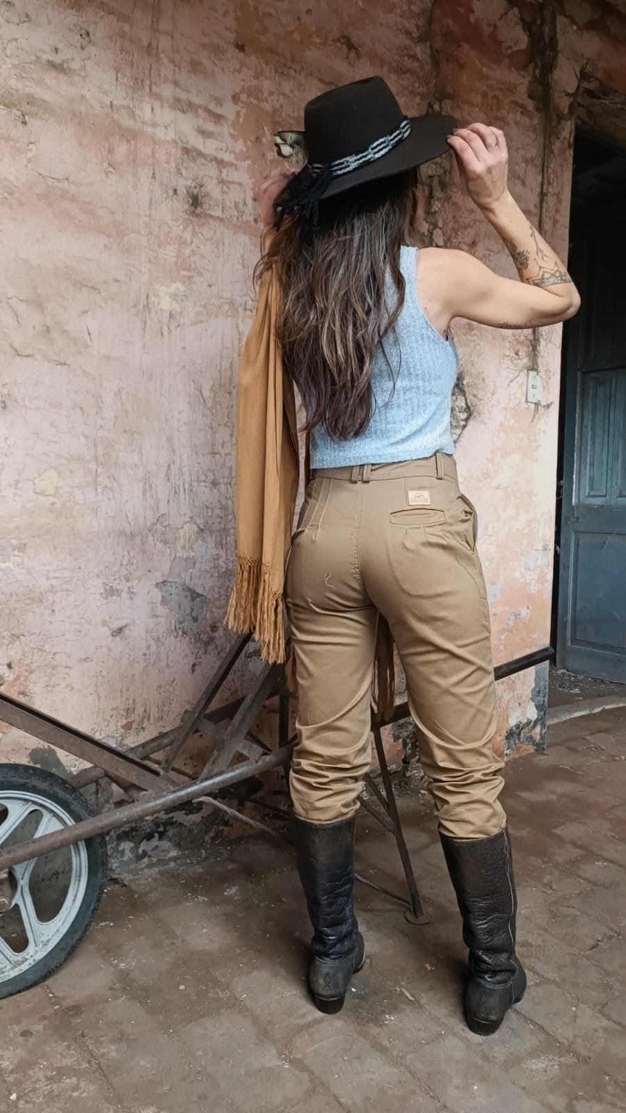 Bombacha Arisca color Camel - Tiro Alto - Imagen 6