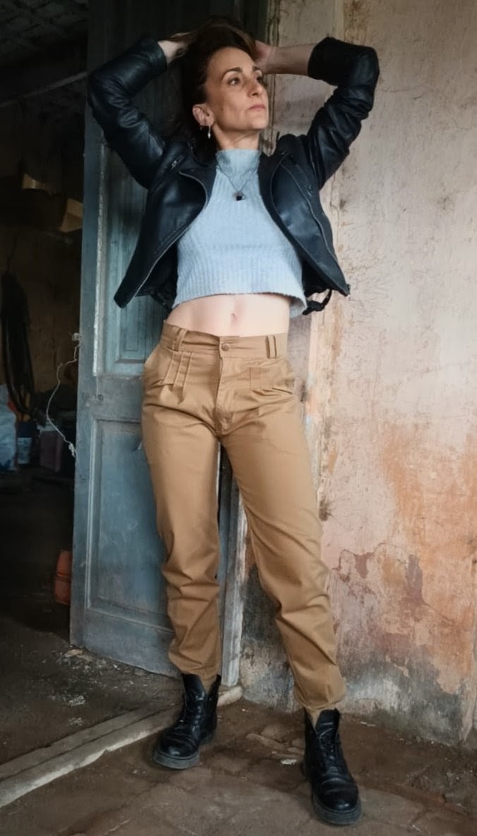 Bombacha Arisca color Camel - Tiro Alto